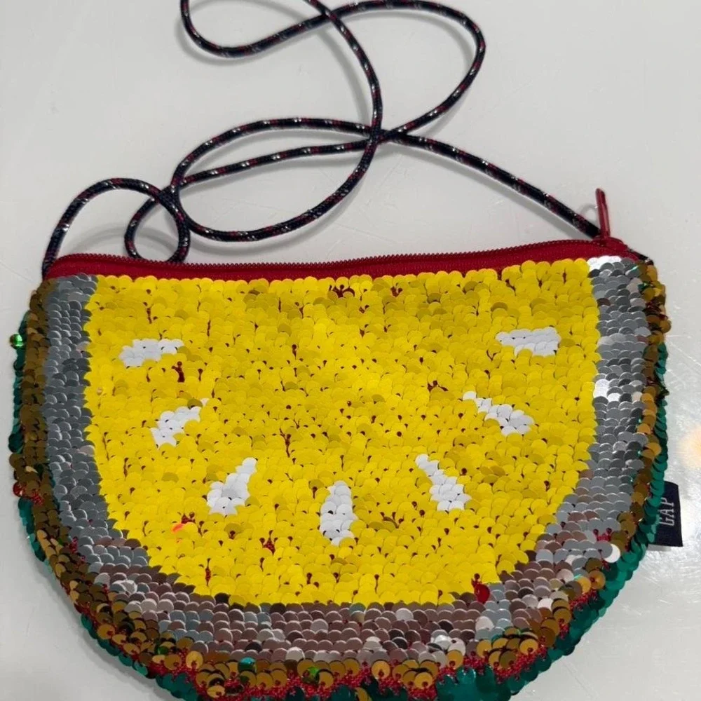 GAP Kids Sequin Watermelon Crossbody‎ — Fruit Purse — 8
